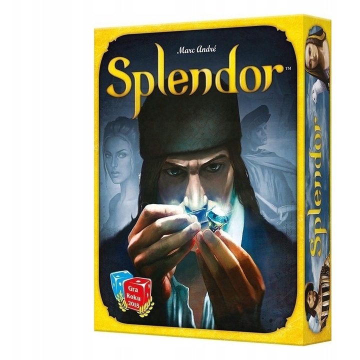Настолна игра Splendor, 40 жетона, 90 карти, 10 плочки, за 2-4 играчи, 10+ години