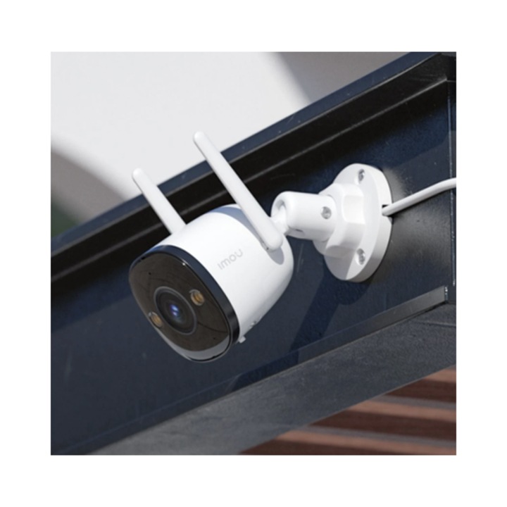 Смарт камера за наблюдение, интелигентна IMOU Bullet 3, 5MP, Wi-Fi, микрофон, високоговорител, IP 67, детекция на движение и превозни средства, вътрешна, външна