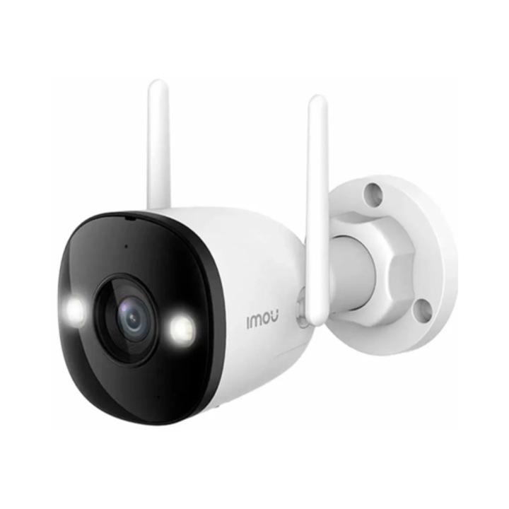 Camera de supraveghere smart, inteligenta IMOU Bullet 3, 5MP, Wi-Fi, microfon, difuzor, IP 67, detectare miscare si vehicule, interior, exterior