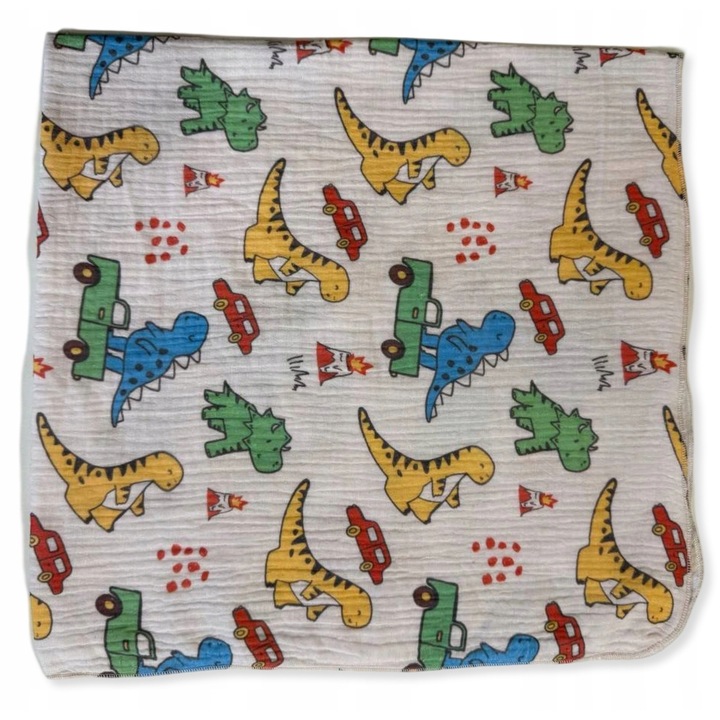 Mini pielusa muslina Dartomik 38x38cm, 100% bumbac, multicolor, pentru 0M+