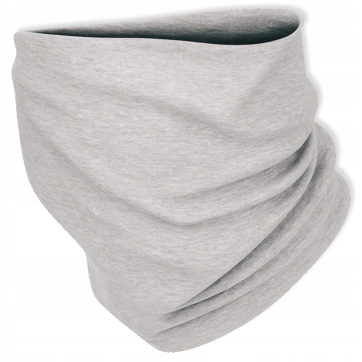 Komin copii Dartomik, dwuwarstwowy, 100% bumbac, gri melanj, 3L+