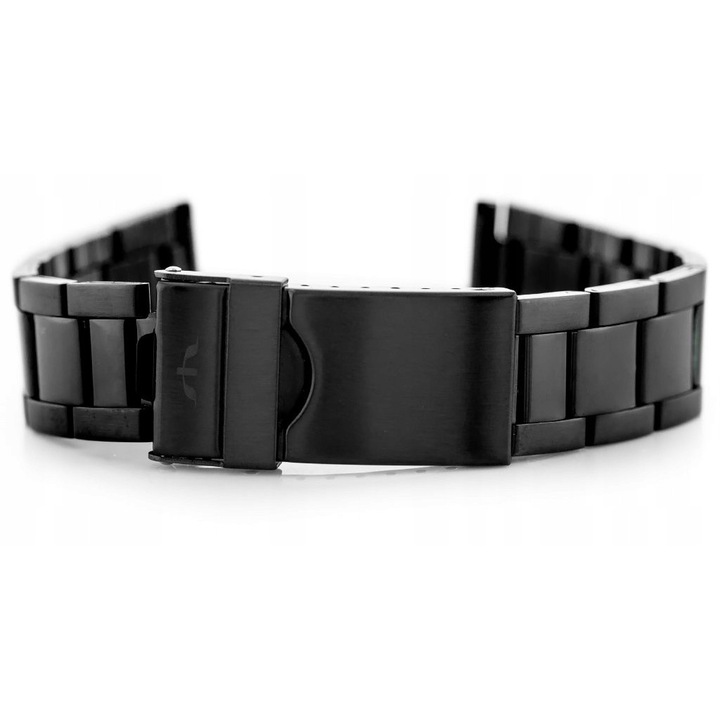 Bransoleta Bisset, model exclusiv, neagra, 18mm, set ajustabil