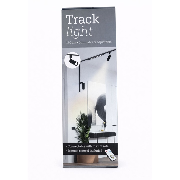 LED релсово осветление Absolu Chic, 3 регулируеми спота, димируемо, студено бяло, 150 см