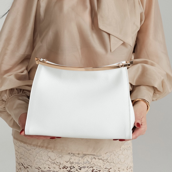 Moranti MAXI bőr postatáska levehető pánttal, nagy méret