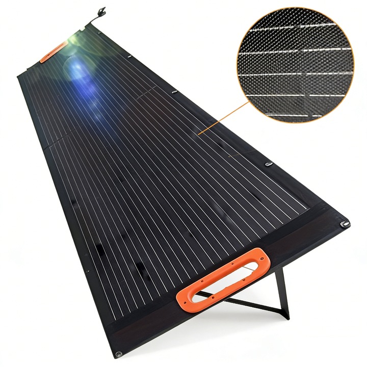 Panou solar pliabil 100W, ISSNW, 12V, portabil, rezistent la apă