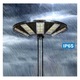 Lampa LED Stradal Solara 400W UFO cu Telecomanda+Stalp 4M