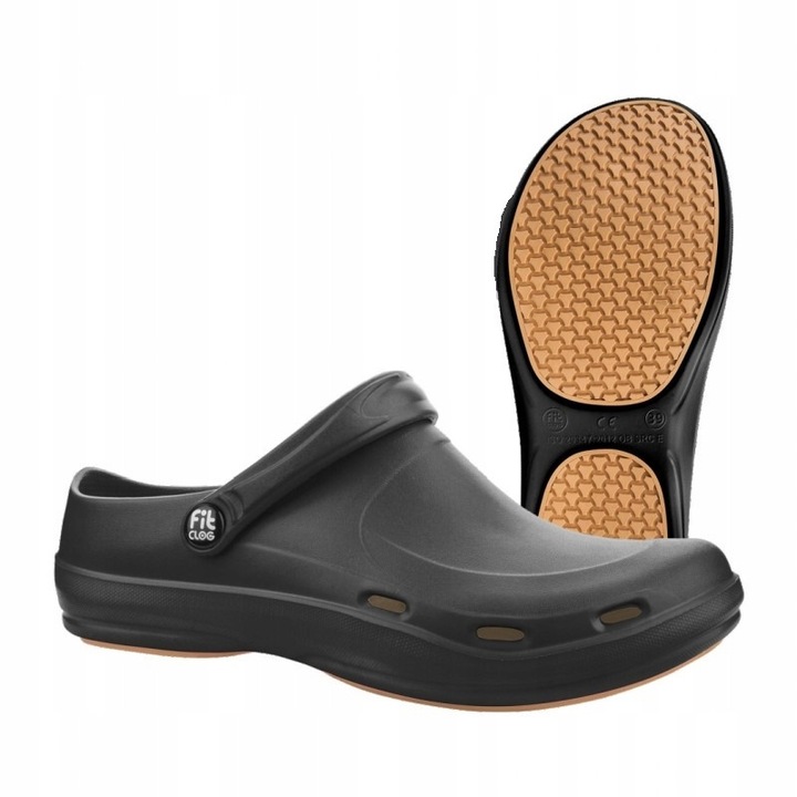 Saboti, antiderapanti, confortabili, negri, material EVA, 43 EU