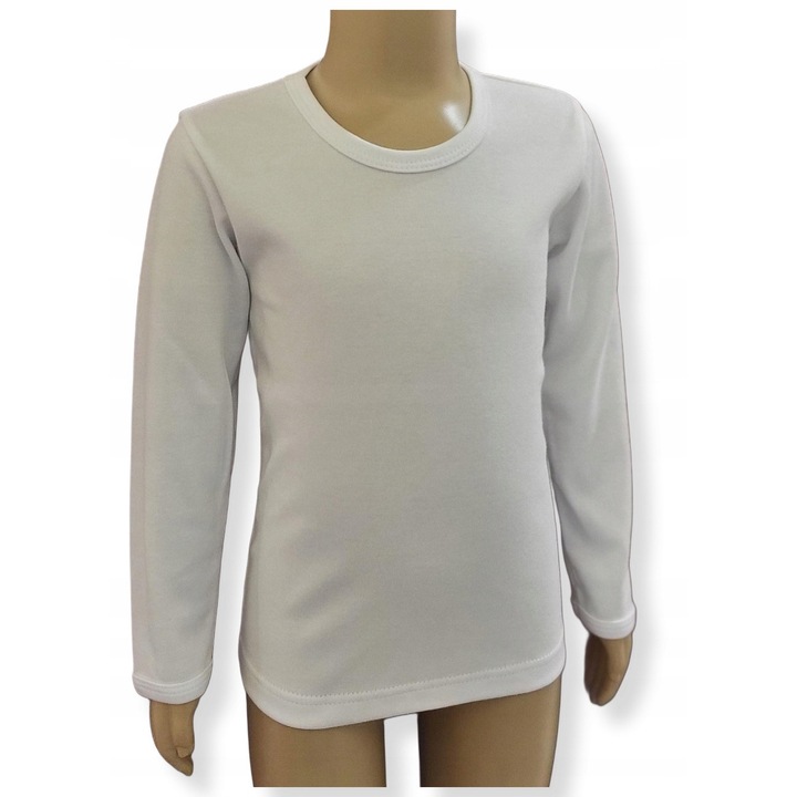 Bluza Dartomik, bumbac 100%, alb, pentru fete, certificat Oeko-tex standard 100