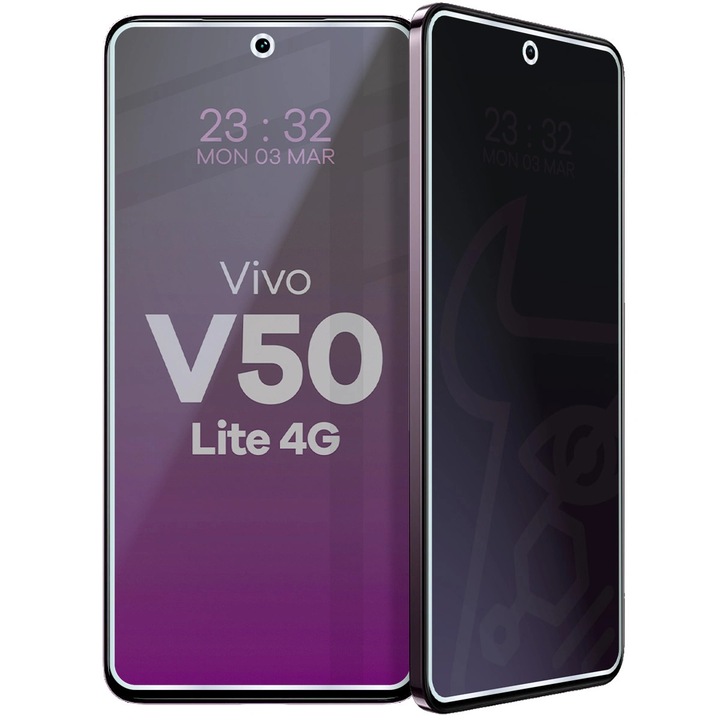 Стъклен протектор за поверителност, Bizon Glass Mule Shadow за Vivo V50 Lite 4G