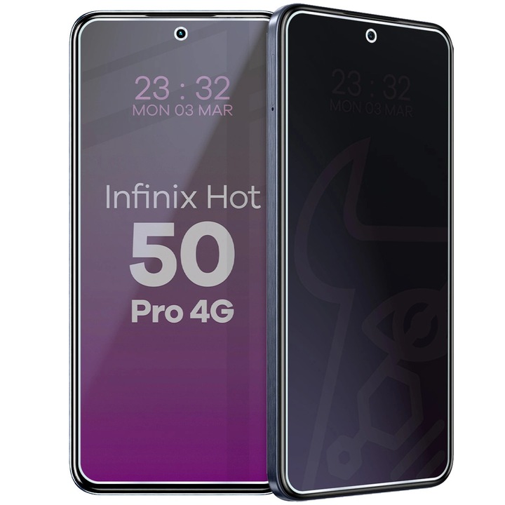 Стъклен протектор за поверителност, Bizon Glass Mule Shadow за Infinix Hot 50 Pro 4G