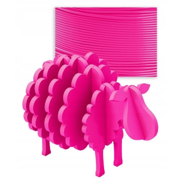 Filament PLA 1kg, rózsaszín, 1.75mm, 185-215C, készlet