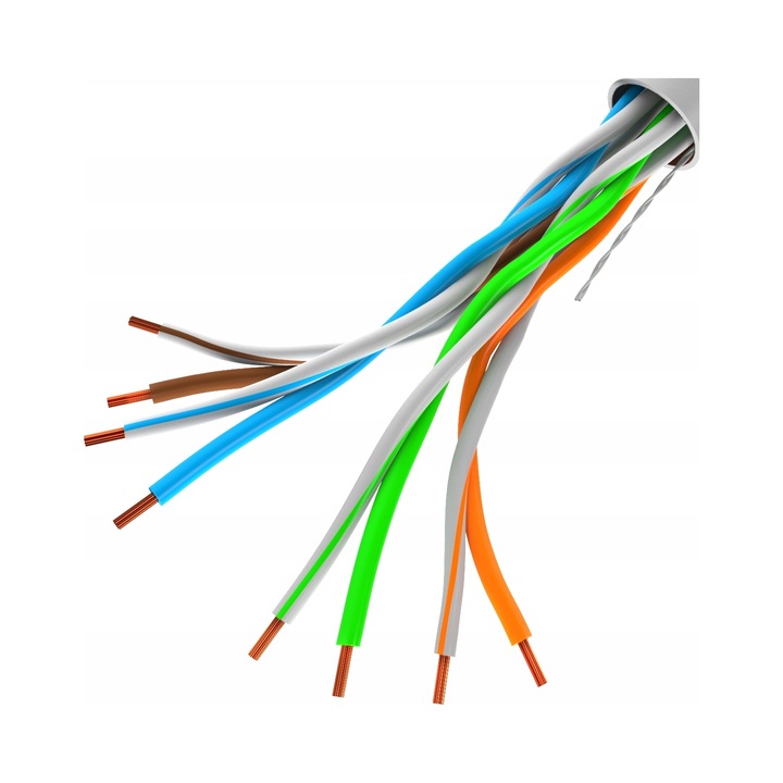 Lanberg UTP kábel 305m, 100Mb/s, RAL7035 szürke, AWG 24
