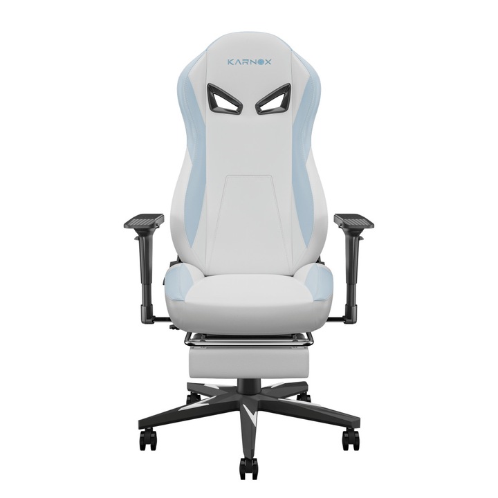 Karnox Hunter Bad guy - Бял геймърски стол