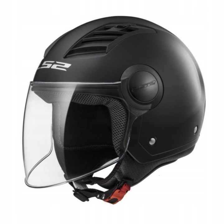 Casca deschisa LS2 OF562 Airflow, negru mat, marimea XS 53-54 cm, set cu husa originala