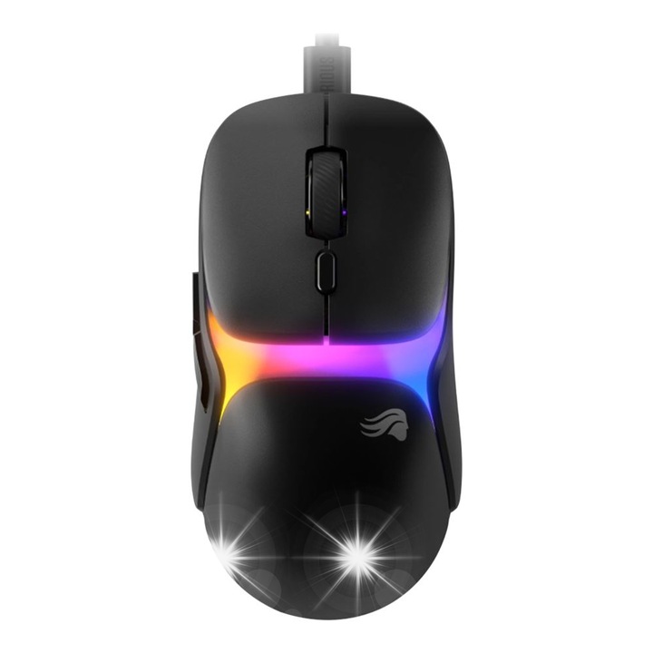 Мишка за игри, Model O3 Wired, 30 000 DPI, 54 g, черна