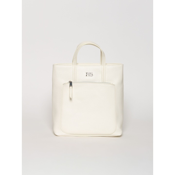 Rucsac Heavy Tools ELARIO26, piele ecologică alb, 27x29x14cm, pentru femei
