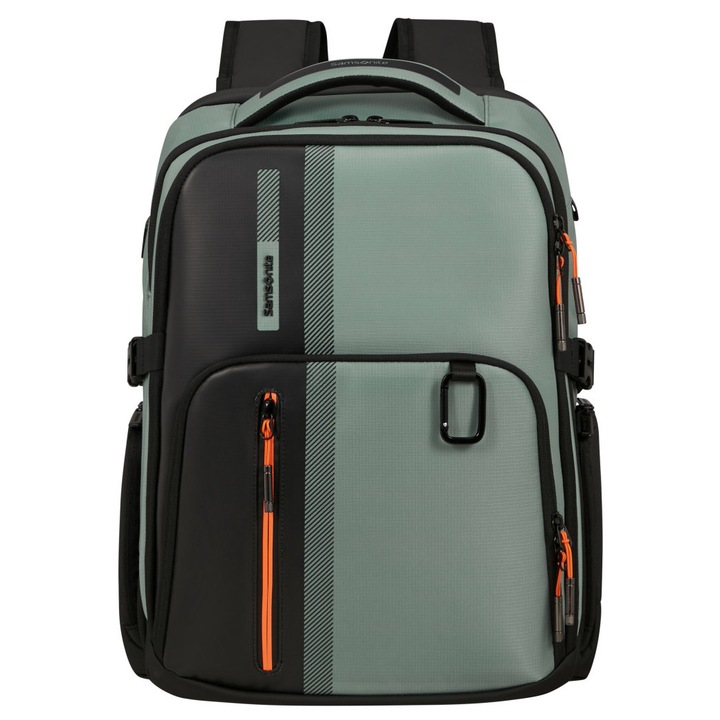 Rucsac laptop 15.6 inch, Samsonite, verde, 33x20x44cm