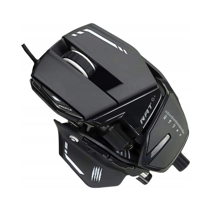 Maus Mad Catz R.A.T. 8, 11 butoane, 16000 DPI, negru, pentru gaming