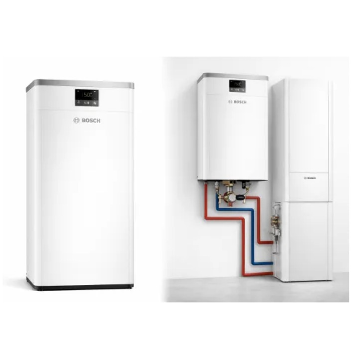 Unitate interioara murala bivalenta Compress 6000 - AWB 13-17, cu vana cu 3 cai integrata - BOSCH