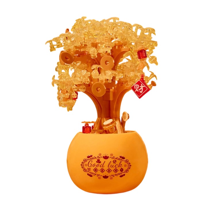 Set de constructie, buchete de flori conservate, puzzle-uri cu plante in ghiveci, piese decorative realizate manual, multicolor