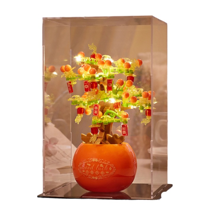 Seturi de constructie, buchete de flori conservate, puzzle-uri cu plante in ghiveci, piese decorative lucrate manual, A16