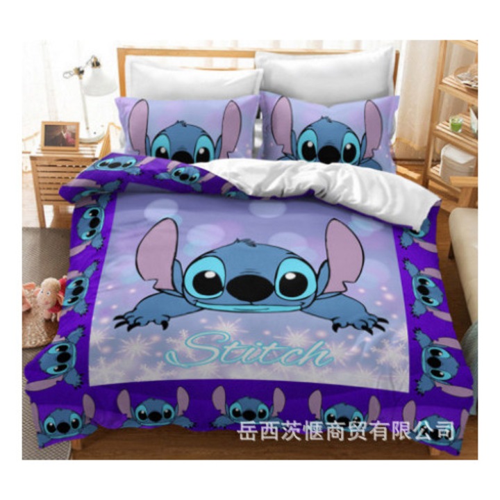 Nyomtatott ágyneműgarnitúra, Stitch sorozat, 6. stílus, 150x200mm