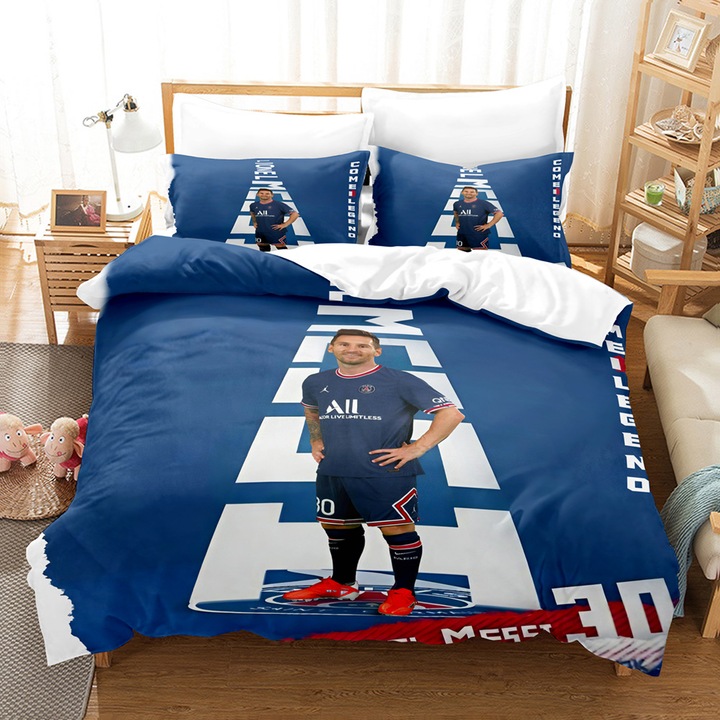 3 részes ágyneműhuzat garnitúra, Sports Star Series, 180x200cm, 50x75cm*2, többszínű