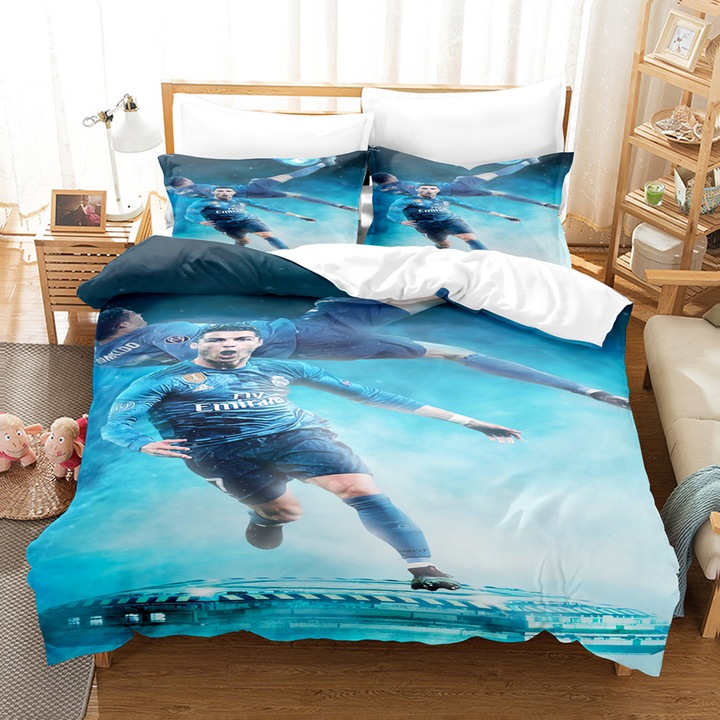 3Debay Sports Star ágyneműhuzat garnitúra, 2 részes, paplanhuzat 135x200cm, párnahuzatok 50x75cm, többszínű