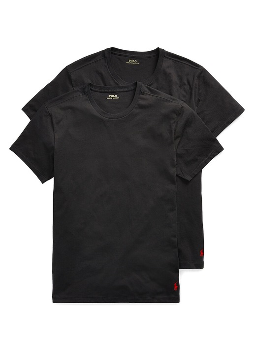 Set 2 tricouri barbati, Polo Ralph Lauren, bumbac, negru, XL INTL