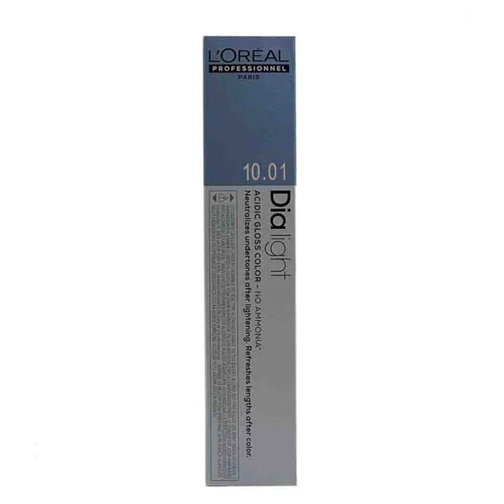Vopsea de păr, L'Oréal Professionnel, Dia Light 10.01, blond platinat cenusiu natural, 50 ml
