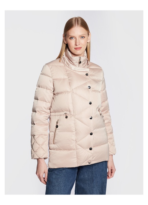 Geaca de iarna, Liu Jo, poliester, fermoar, bej, 2XL INTL