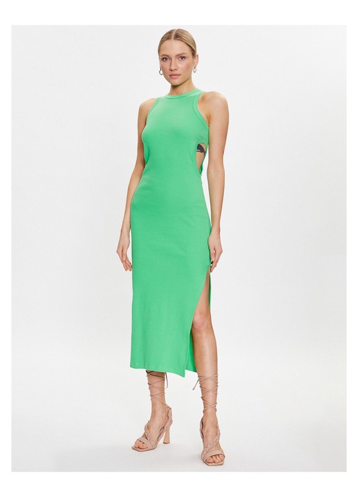 Rochie de vara pentru femei, msgm, Bumbac, Verde, XS INTL