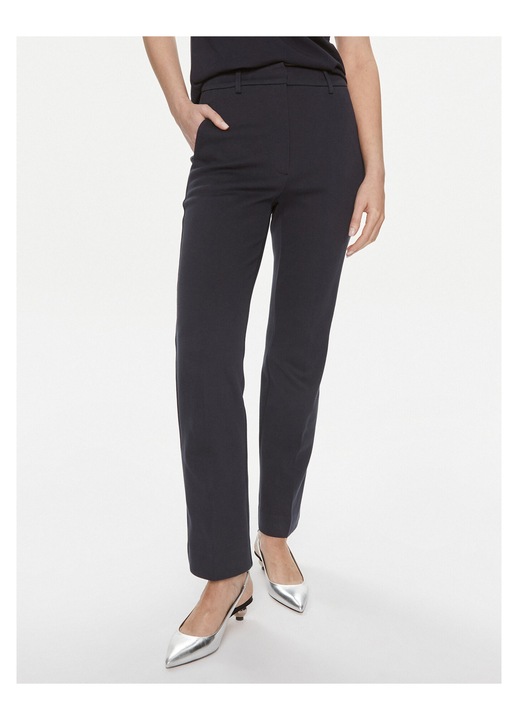 Pantaloni dama, Weekend Max Mara, bumbac, bleumarin