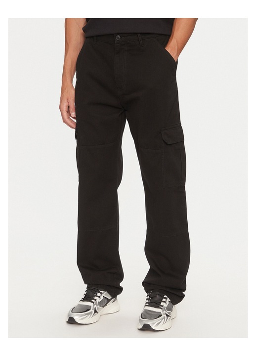 Pantaloni chino barbati Guess, Negru