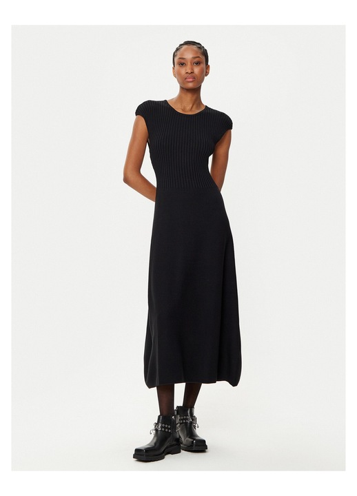 Rochie tricotata, Armani Exchange, neagra, 63% viscoza