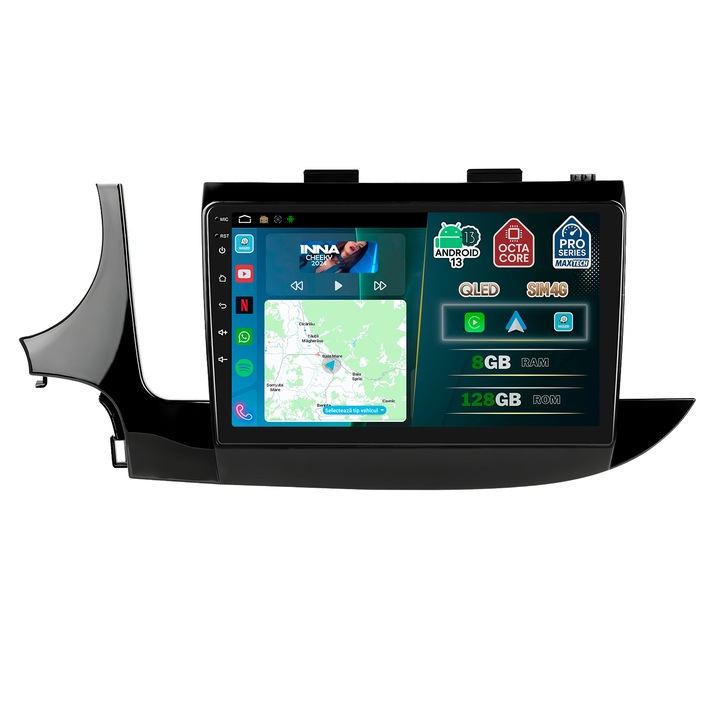 Navigatie Opel Mokka X ( 2016–2019 ) facelift, MaxTech® PRO SERIES, 8 GB Ram 128 GB Rom OctaCore, Carplay & Android auto, Ecran 9” HD Touch, SIM 4G, GPS, Wifi, Bluetooth, Radio, EQ