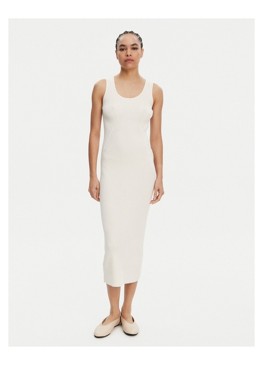 Rochie casual, Armani Exchange, poliester, ecru, XL INTL