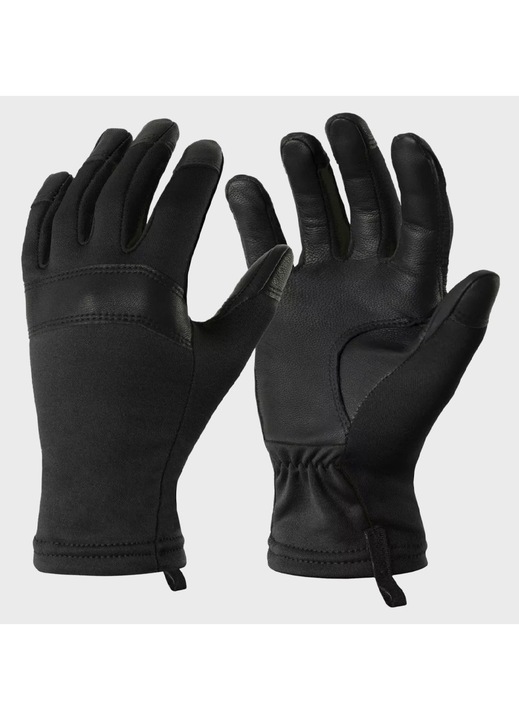 Manusi Tactice Militare Pentru Barbati, Helikon-Tex, Patrol, Marimea M, Design Anatomic Realizat Din Material Sintetic Elastic Si Piele Naturala Cu Intarituri Pe Degete Pentru O Prindere Ferma Excelente Pentru Tir Sportiv Airsoft Fortele De Ordine, Negru