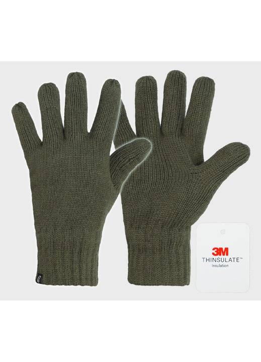 Manusi De Iarna Pentru Barbati, Brandit, Marimea M, Material Tricotat De Inalta Calitate Cu Izolatie Premium 3M Thinsulate Asigura O Protectie Termica Excelenta In Conditii De Vant Si Frig Extrem, Perfecte Pentru Utilizare Zilnica Outdoor, Verde