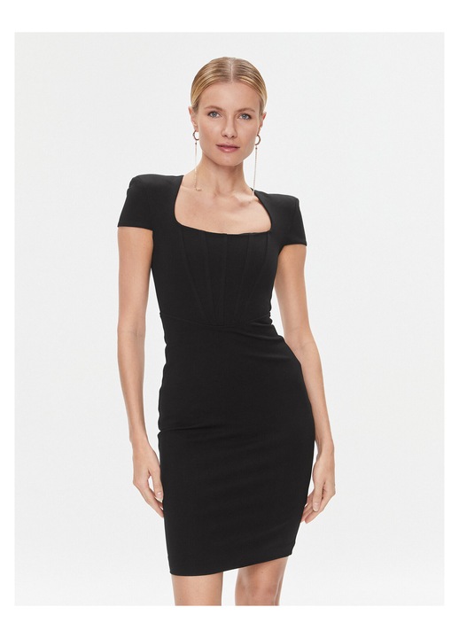 Rochie cocktail, GUESS BY MARCIANO, neagra, 65% viscoza, 48 EU
