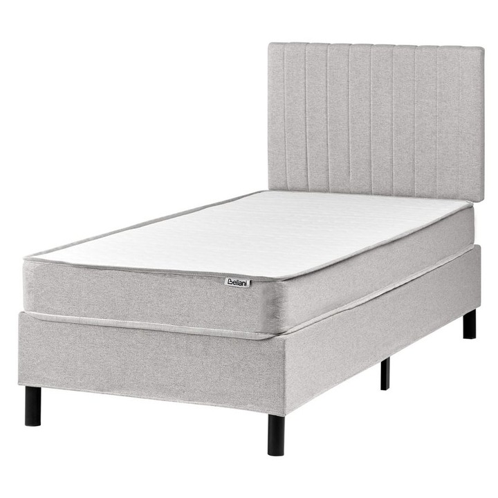 Pat boxspring Countess 90 x 200 cm Gri deschis