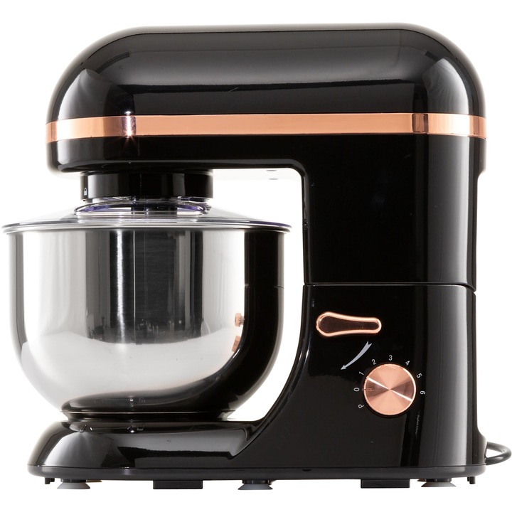 Klarstein, Bella Elegance, Robot De Bucatarie, 1800W, 1, 7 Hp, 6 Nivele, 5 Litri, Negru