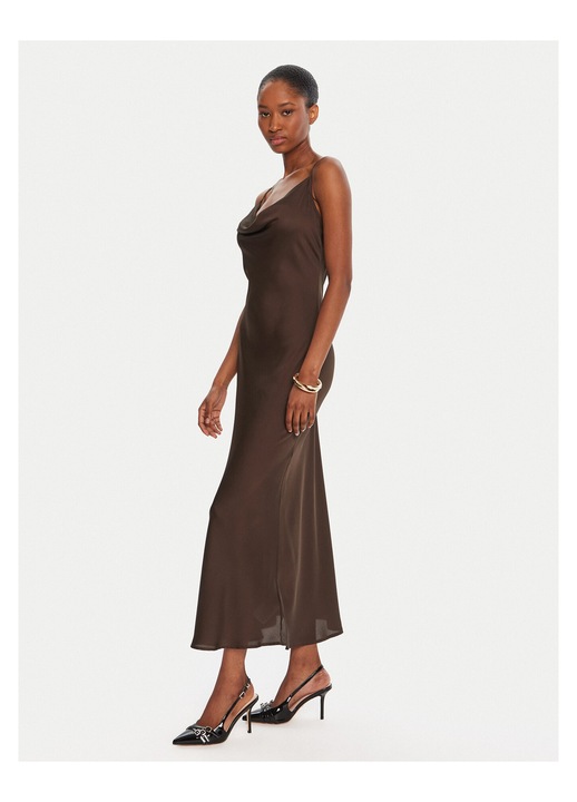 Rochie casual, Guess, poliester, maro, 2XL INTL