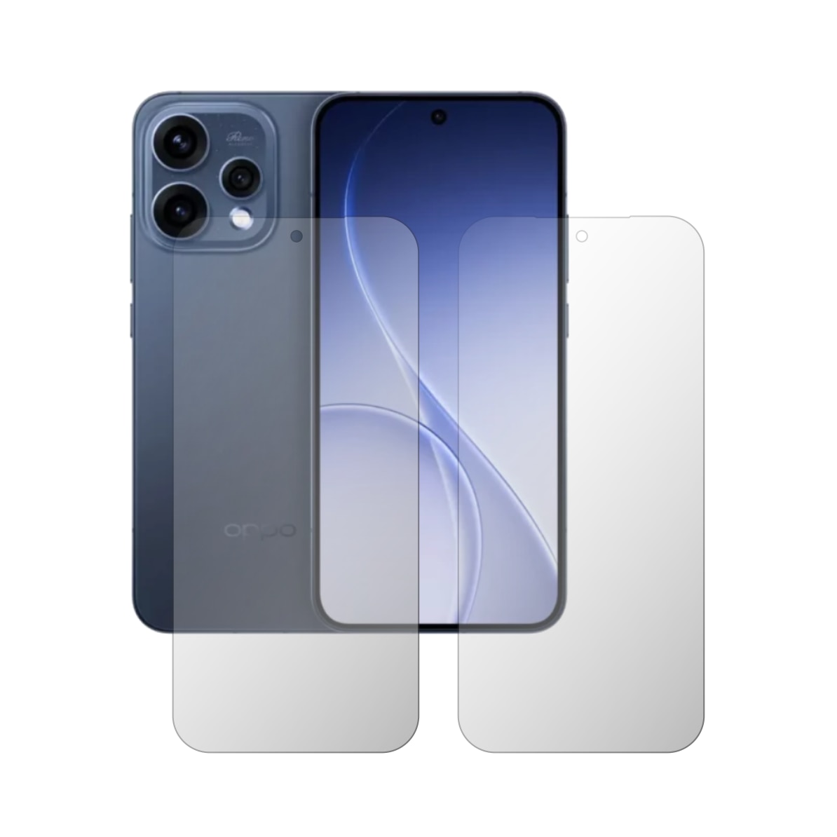 Set 2X Folie Protectie Ecran Folie24, pentru Oppo Reno15, 1X Ultra-Clear + 1X Mata, Acoperire Case-Friendly ( Compatibile cu Carcasa ), Adezive, Flexibile cu Auto Regenerare