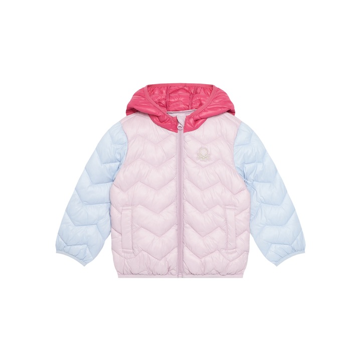 Geaca de iarna copii, United Colors of Benetton, colorat, nylon
