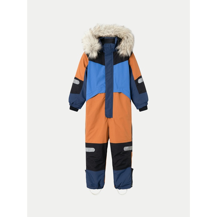 Salopeta de iarna copii, Name It, fermoar, poliester, multicolor, 104 CM