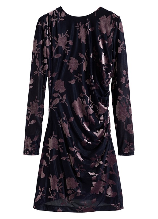 Rochie de cocktail, Desigual, neagra, 59% poliamida, 27% poliester, 17% elastan, XL INTL