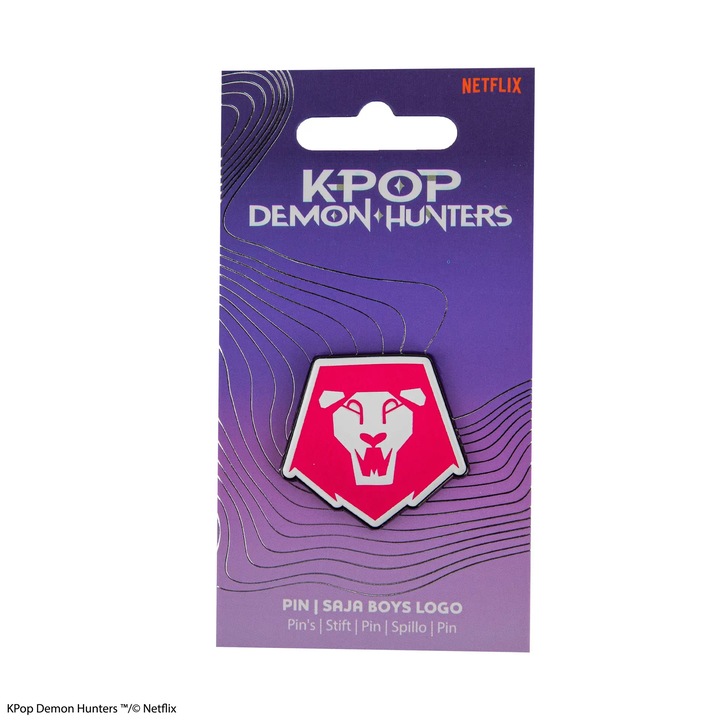 KPop Demon Hunters Saja Boys Logo Pin Oficial
