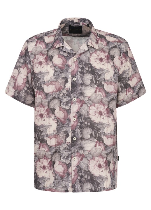 Camasa barbati, Bugatti, sistem de inchidere cu nasturi, maro