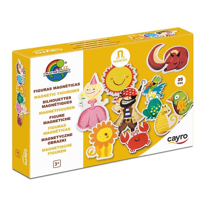 Set educativ Cayro - Figurine magnetice, 35 piese